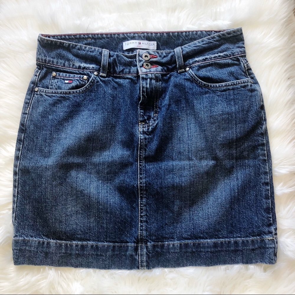 Tommy Hilfiger Classic Denim Pencil Skirt Size 8 - Picture 1 of 5